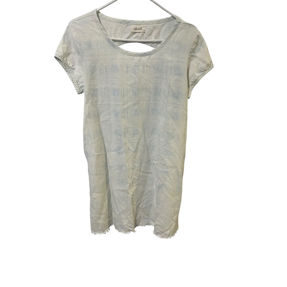 Bella Dahl Women's Medium Dress Blue Linen Blend